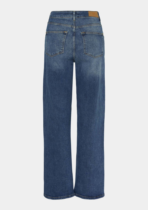 I SAY Bologna Split Jeans Pants 606 Mid Denim