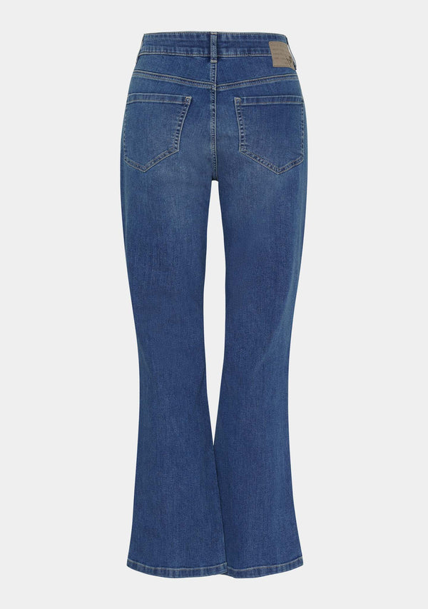 I SAY Como Button Jeans Pants I55 Como Blue Wash