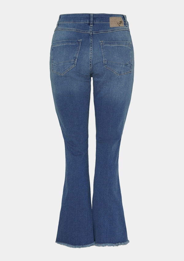 I SAY Como Flare Jeans Pants I55 Como Blue Wash