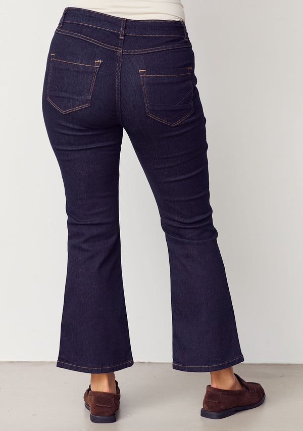 I SAY Como Flare Jeans Pants K97 Unwashed Denim