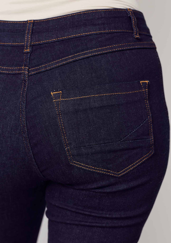 I SAY Como Flare Jeans Pants K97 Unwashed Denim