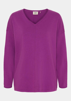I SAY Frigga V-Neck  Knitwear 544 Autumn Pink