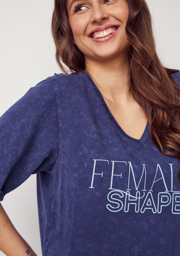 I SAY Haley T-Shirt T-Shirts 635 Washed Navy