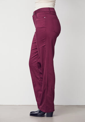 I SAY  Isay Long Straight Pant Pants 434 Wine
