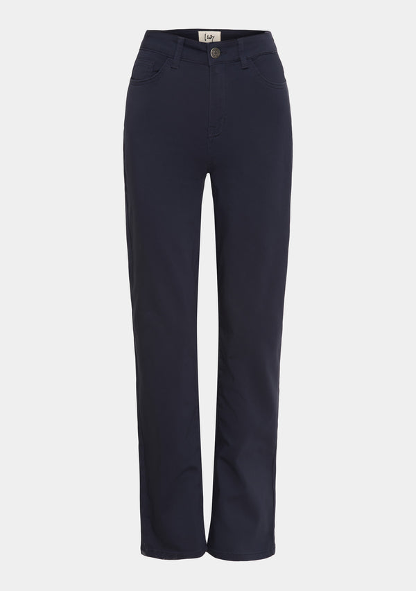 I SAY  Isay Long Straight Pant Pants 640 Navy