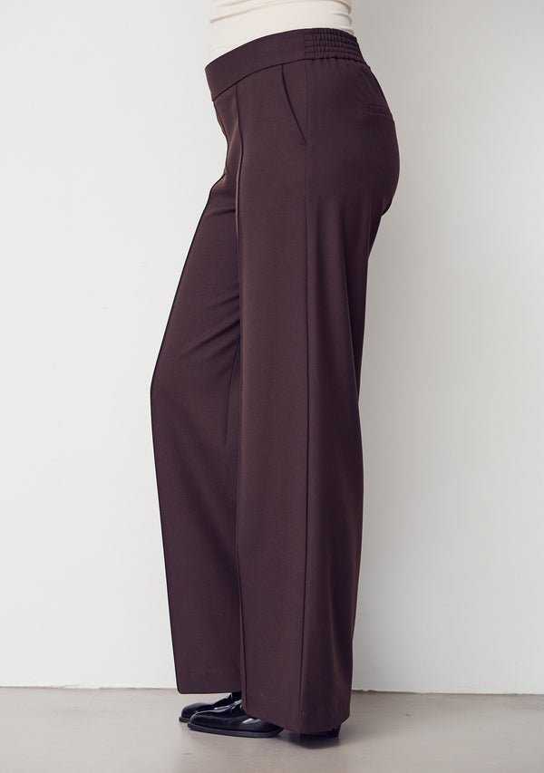 I SAY Rimini Wide Pant Pants 356 Dark brown