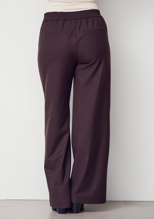 I SAY Rimini Wide Pant Pants 356 Dark brown