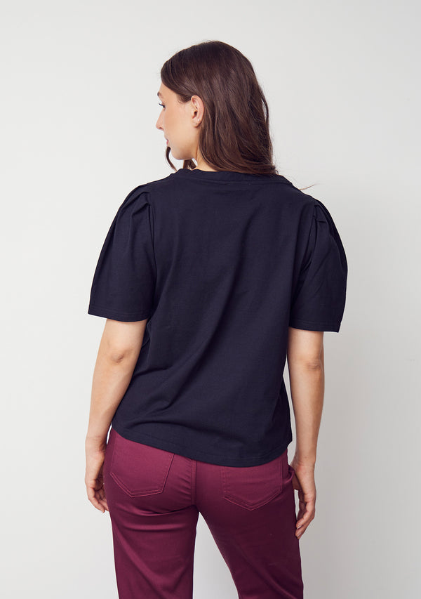 I SAY Tinni V-Neck T-Shirt T-Shirts 900 Black