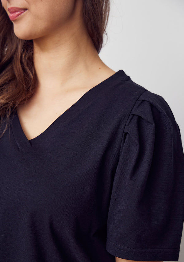 I SAY Tinni V-Neck T-Shirt T-Shirts 900 Black