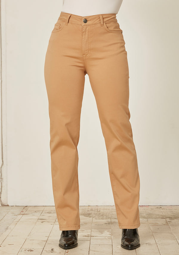 I SAY  Isay Long Straight Pant Pants 102 Camel