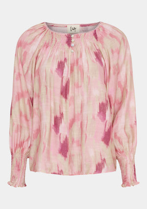 I SAY Ane Button Blouse Blouses I44 Rose Dream