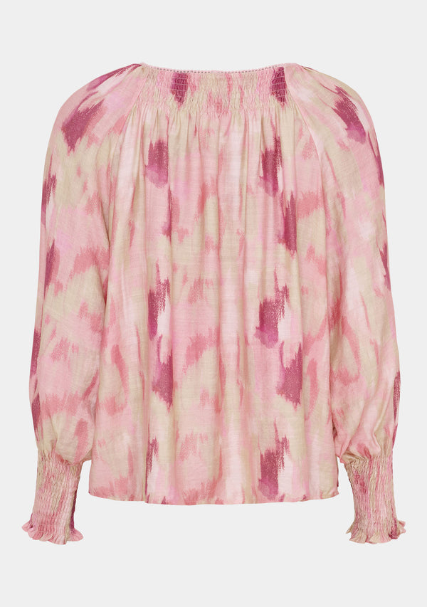 I SAY Ane Button Blouse Blouses I44 Rose Dream