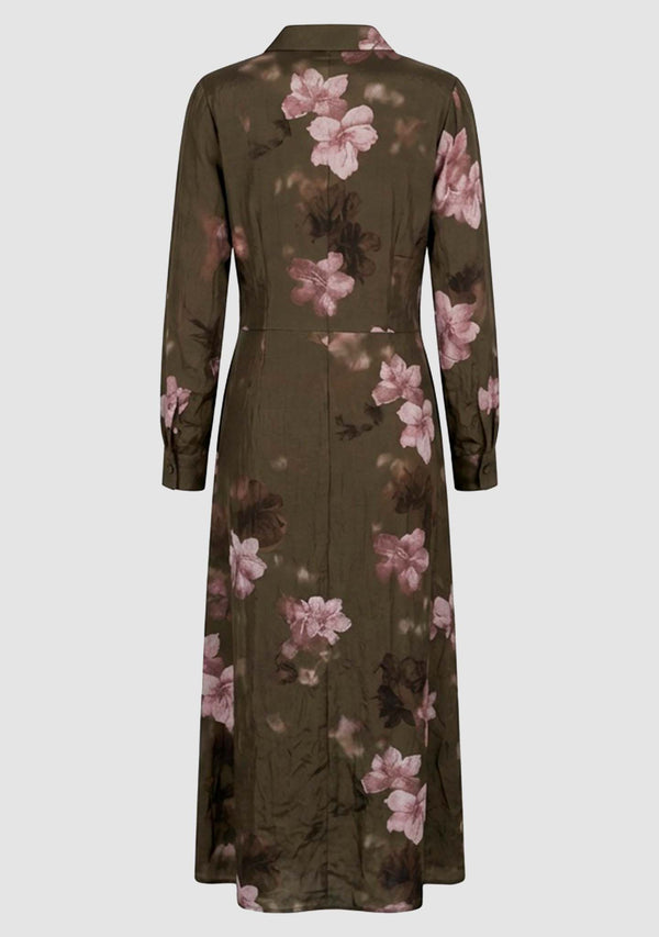 I SAY Ane Classic Dress Dresses G13 Khaki Flowerdream