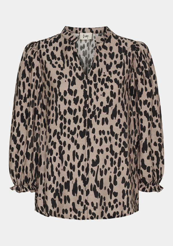 I SAY Ane Loose Blouse Blouses N26 Black Drops