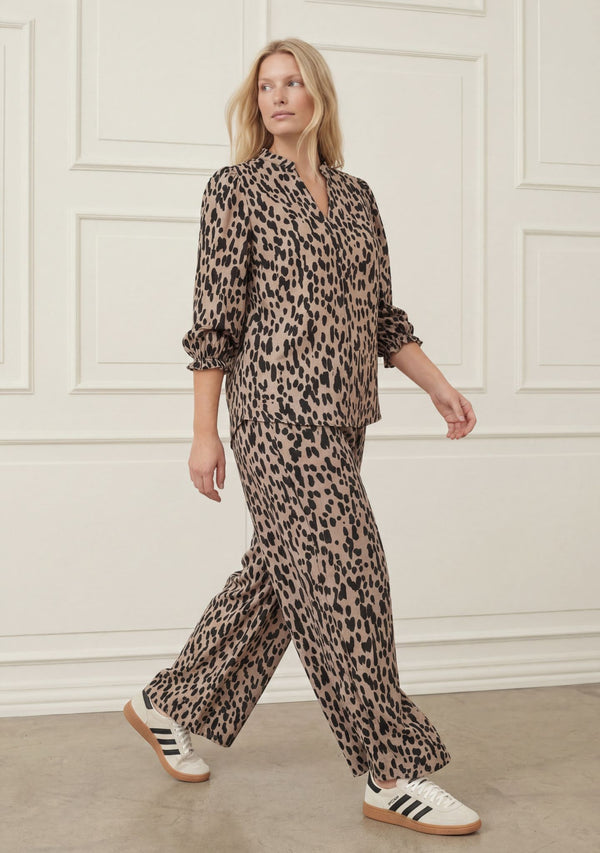 I SAY Ane Loose Blouse Blouses N26 Black Drops