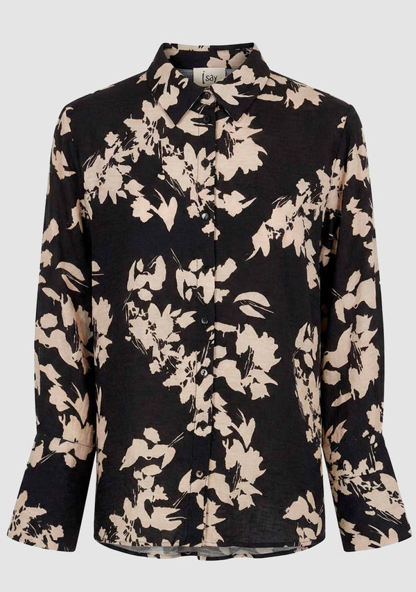 I SAY Ane Shirt Shirts M41 Black w/Cream