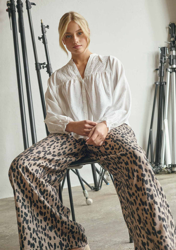 I SAY Ane Smock Pant Pants N26 Black Drops