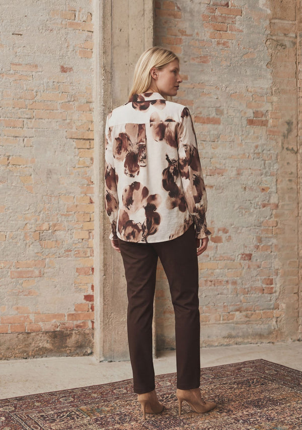 I SAY Ane Smock Shirt Shirts N47 Aubergine Floral