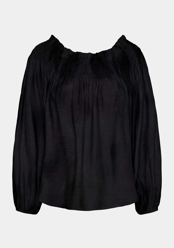 I SAY Ane Stretch Blouse Blouses 900 Black