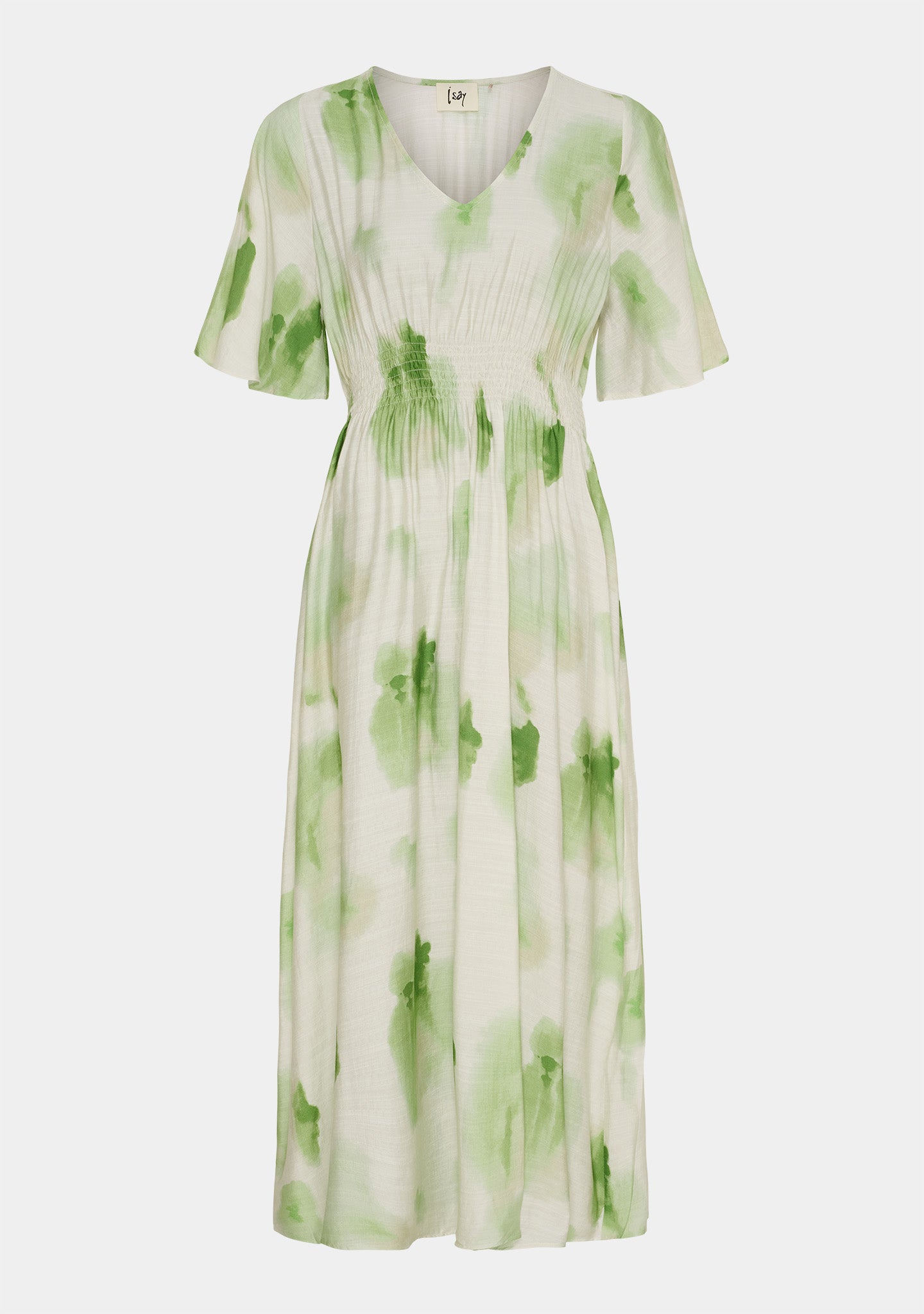 green watercolor dress Whalen Shirt Dress