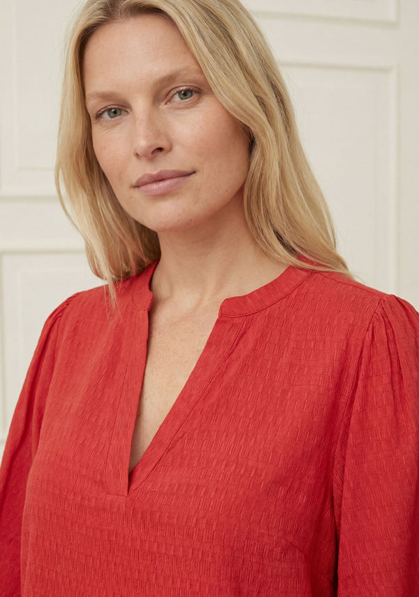 I SAY Ane s/s Blouse Blouses 432 Fresh Red