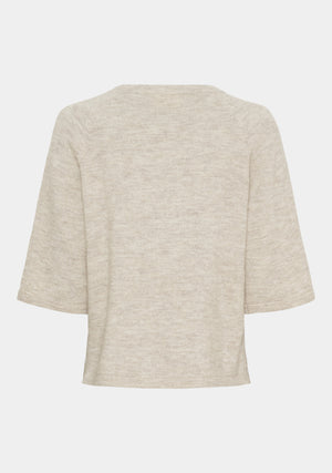 I SAY Anna 3/4 Sleeve Pullover Knitwear 956 Smokey