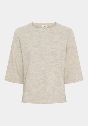 I SAY Anna 3/4 Sleeve Pullover Knitwear 956 Smokey