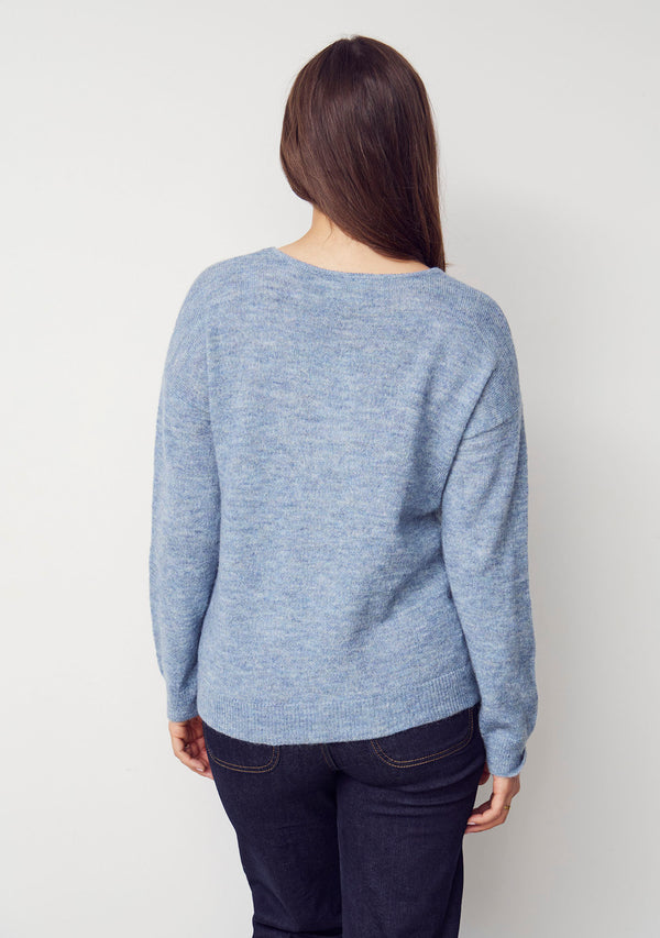 I SAY Anna Classic Pullover Knitwear 678 Ice Blue
