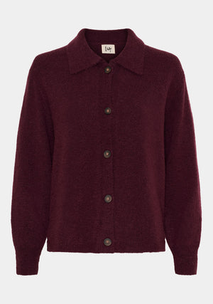 I SAY Anna Colar Cardigan Knitwear 434 Wine