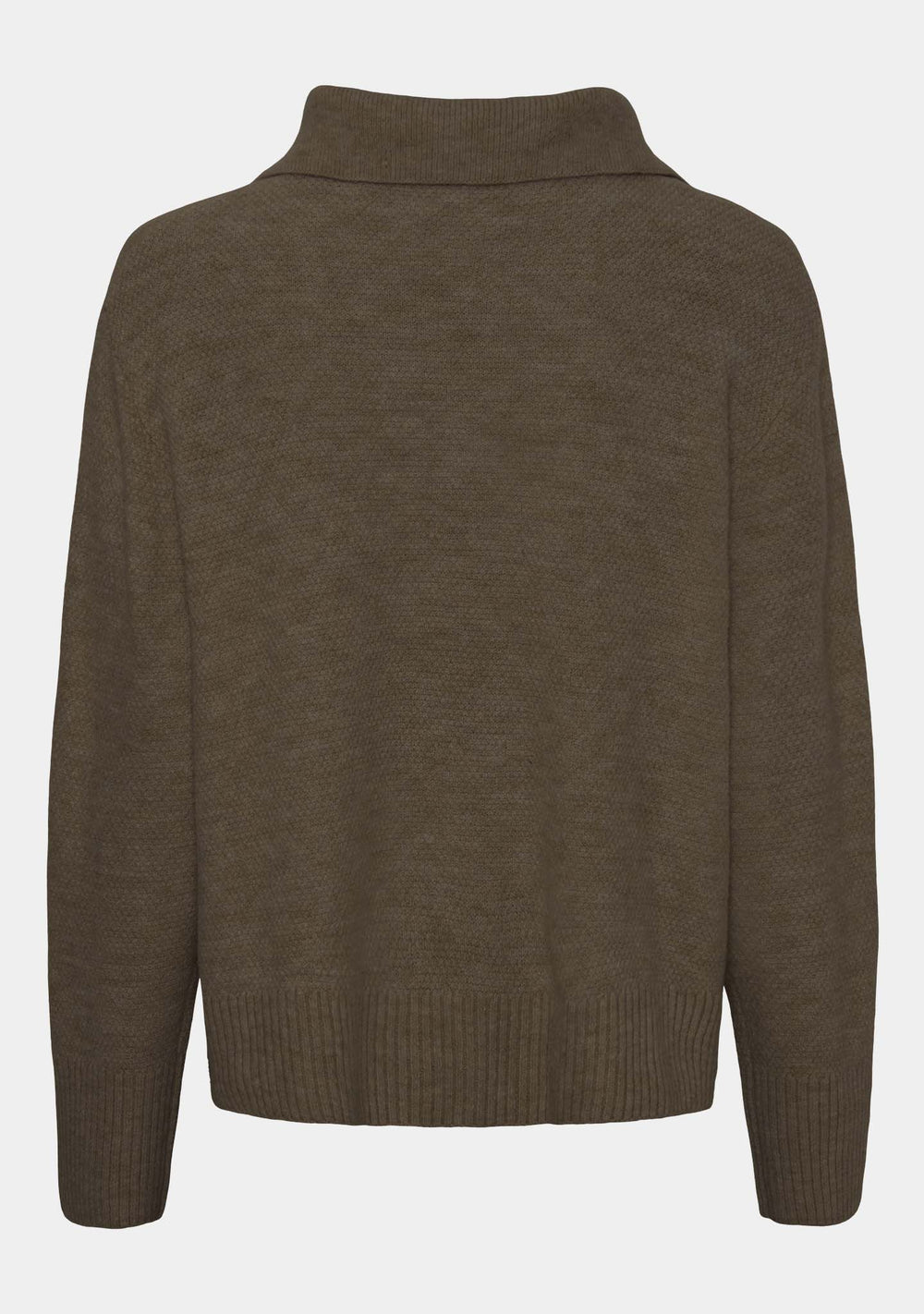 I SAY Anna Colar Knit Knitwear 890 Khaki Melange
