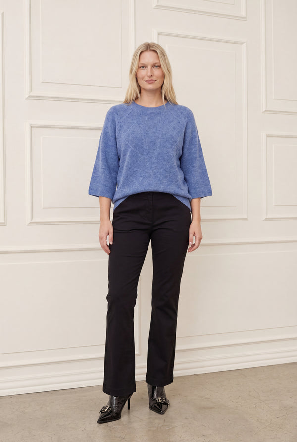 I SAY Anna s/s Pullover Knitwear 614 Bluish