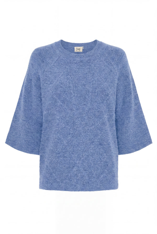 I SAY Anna s/s Pullover Knitwear 614 Bluish