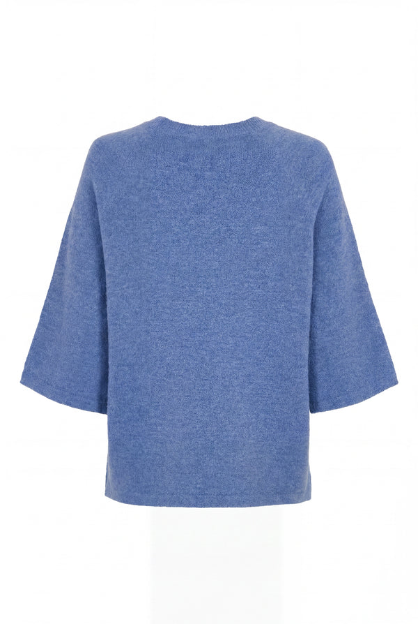 I SAY Anna s/s Pullover Knitwear 614 Bluish