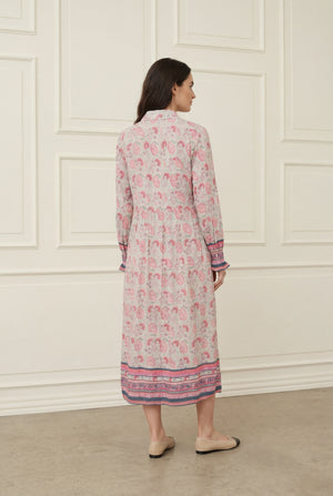 I SAY Annica Button Dress Dresses A96 Summer Paisley