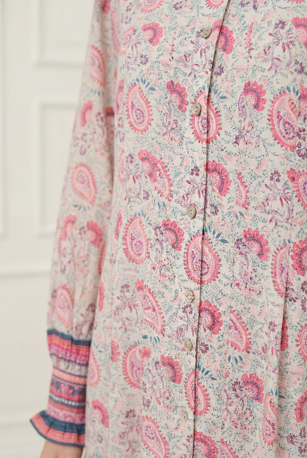 I SAY Annica Button Dress Dresses A96 Summer Paisley