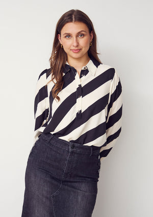 I SAY Asta Blouse Blouses M19 Luxury stripe