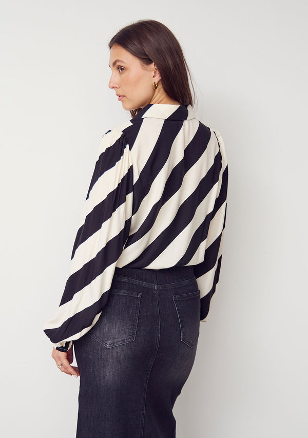 I SAY Asta Blouse Blouses M19 Luxury stripe