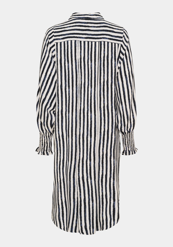 I SAY Asta Smock Dress Dresses N16 Creamy w/Black