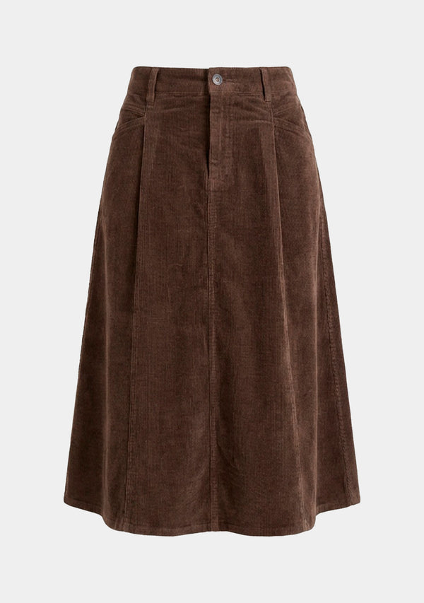 I SAY Barbel Corduroy Skirt Skirts N19 Washed Taupe