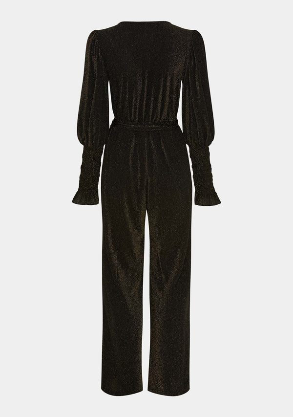 I SAY Barbel Jumpsuit Dresses M35 Black w/Gold