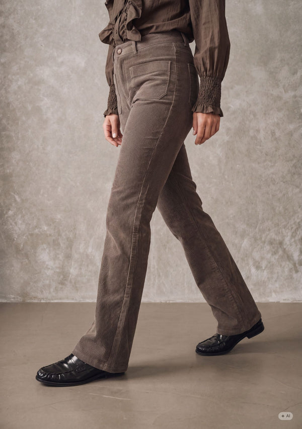 I SAY Barbel New Pant Pants N19 Washed Taupe