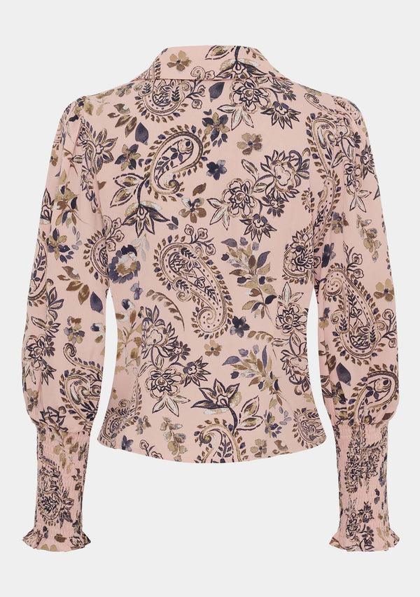 I SAY Bitten Blouse Blouses M94 Rose Floral