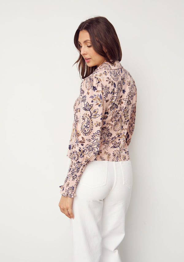 I SAY Bitten Blouse Blouses M94 Rose Floral