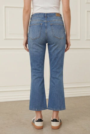I SAY Bologna Kickflare Jeans Pants 606 Mid Denim