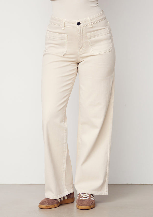 I SAY Bologna wide Twill Pant Pants 346 Desert