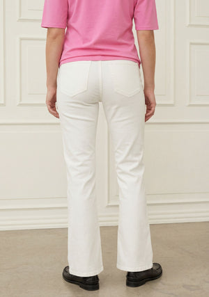 I SAY Carpi Twill Flare Pant Pants 101 Broken White