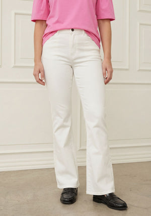 I SAY Carpi Twill Flare Pant Pants 101 Broken White