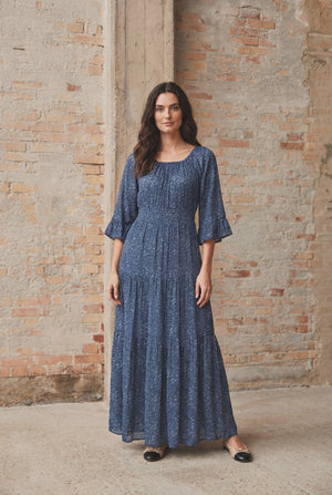I SAY Chantel Dress Dresses D13 Blue Flower