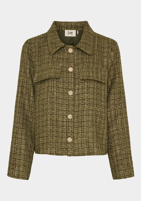 I SAY Chia Blazer Jackets N46 Khaki Mix