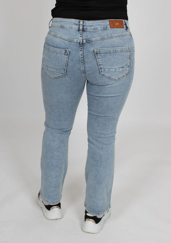 I SAY Como Flare Jeans Pants K41 Summer Blue Wash